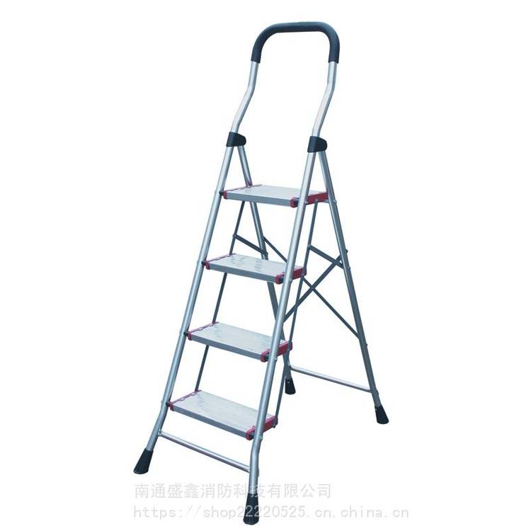 AC14-103亮光铝合金宽踏板家用梯 ***铝合金人字梯 ***
