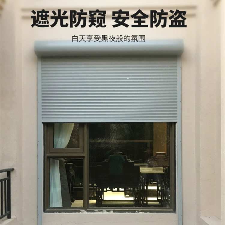 木杉 电动卷帘窗 防蚊隔热遮光挡风雨水防晒尘升降窗