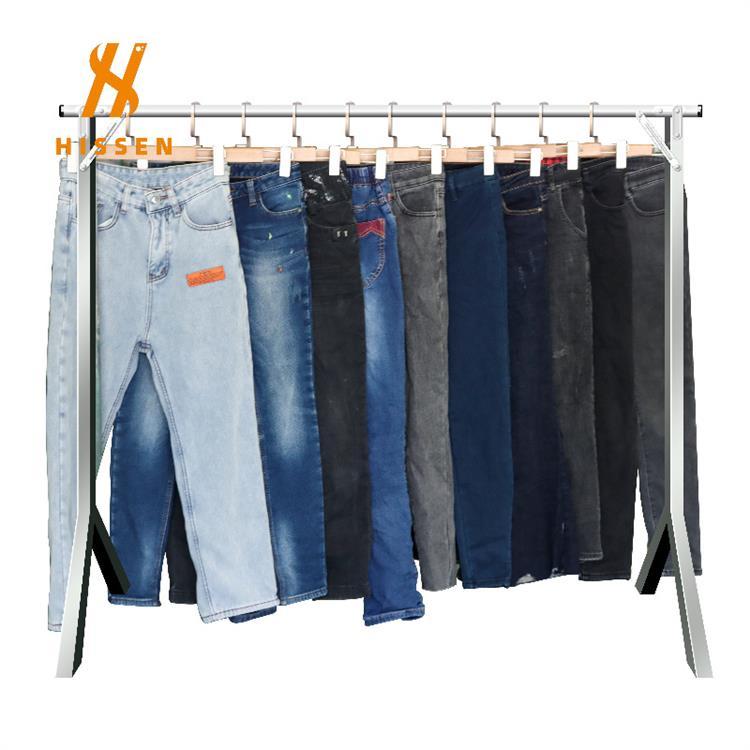 二手衣服跨境直销东南亚used ladies jeans二手女装秋冬厚牛仔裤