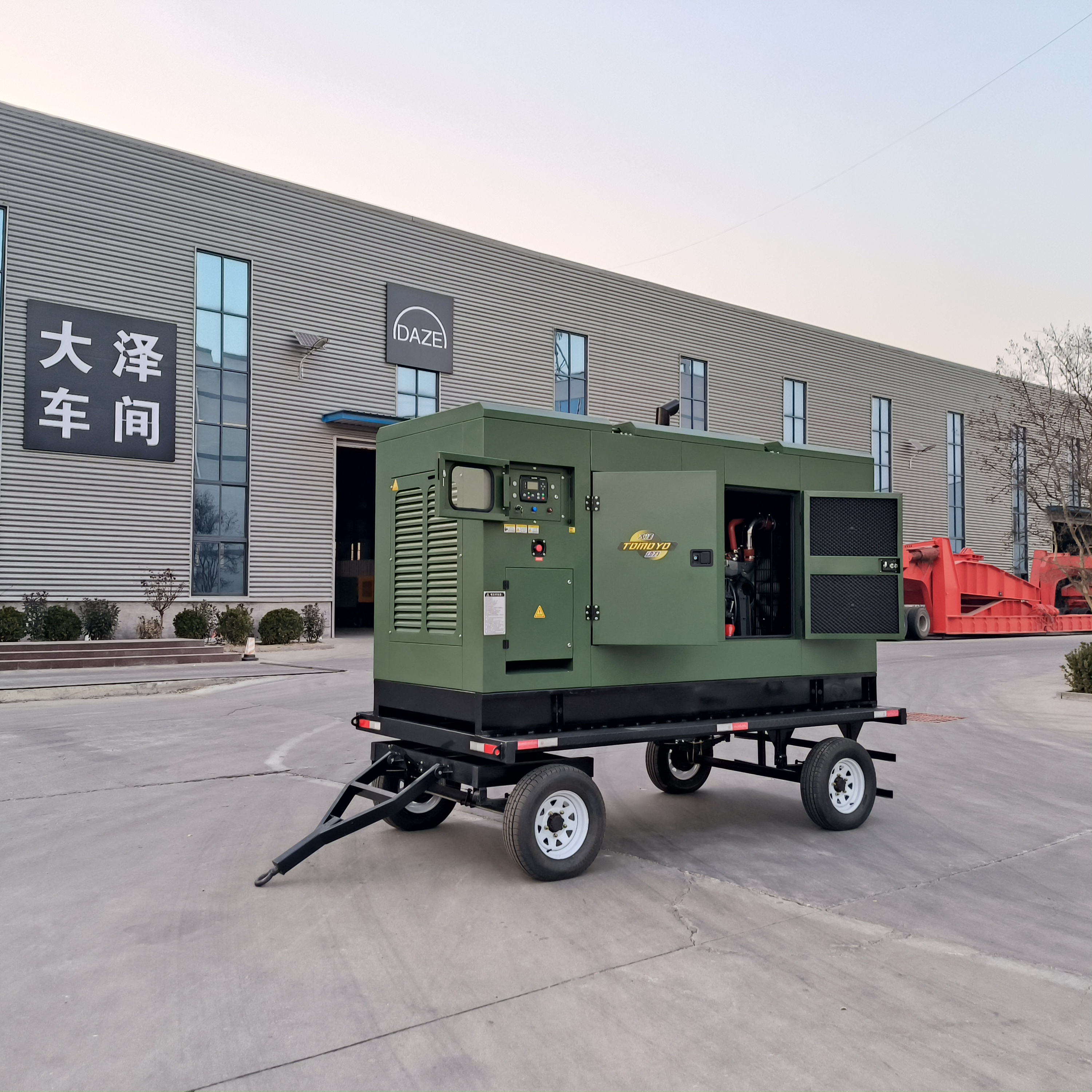 全自动100kw柴油发电机组 开架 静音款 大泽动力 机房应急备用电源