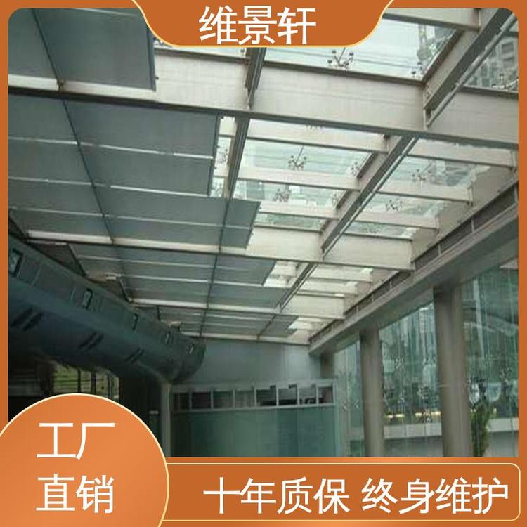 维景轩 商场折叠天棚帘 游泳馆遮阳帘 材质优良 支持定制