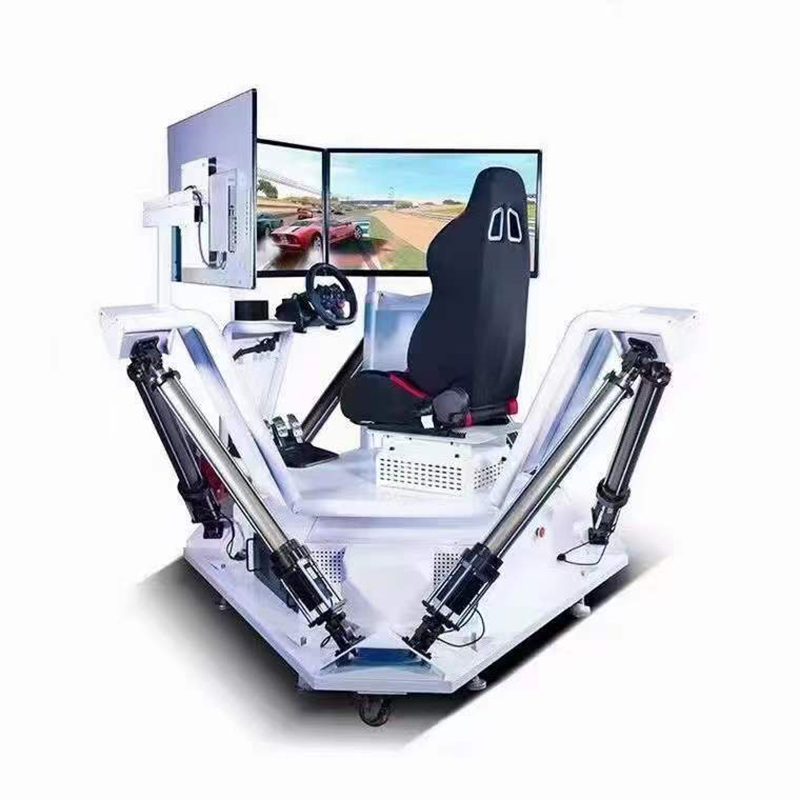 模拟驾驶-六轴三屏赛车机 电玩城大型VR汽车驾驶模拟体感游戏机