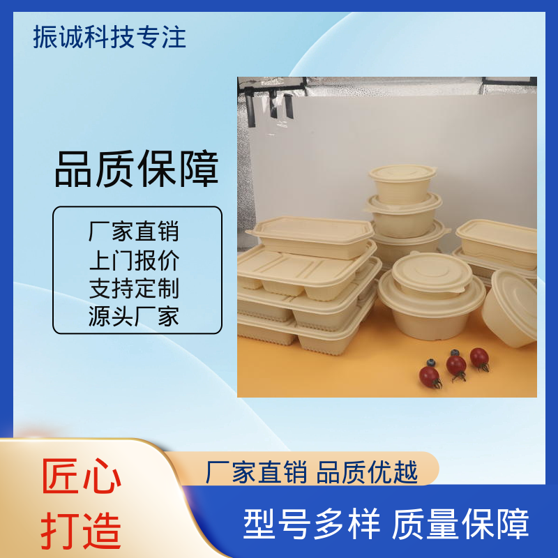 振诚科技 两荤两素套餐碗 环保餐盒 可冷藏 带盖