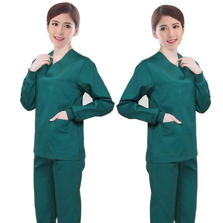 全棉长袖洗手衣手术室医生刷手服洗手服医护工作服美斯尼专业厂家