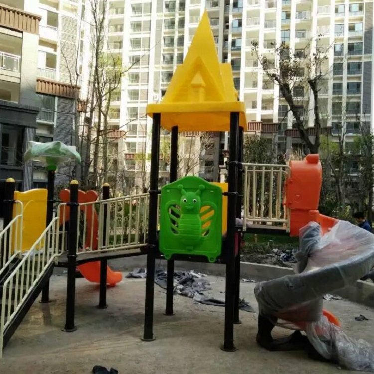 小区多功能无动力游乐设备 非标定制组合娱乐设施滑梯