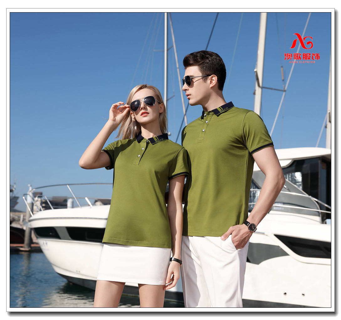 AG21903全棉双丝光棉60S双股工作服定制做T恤POLO衫广告文化衫