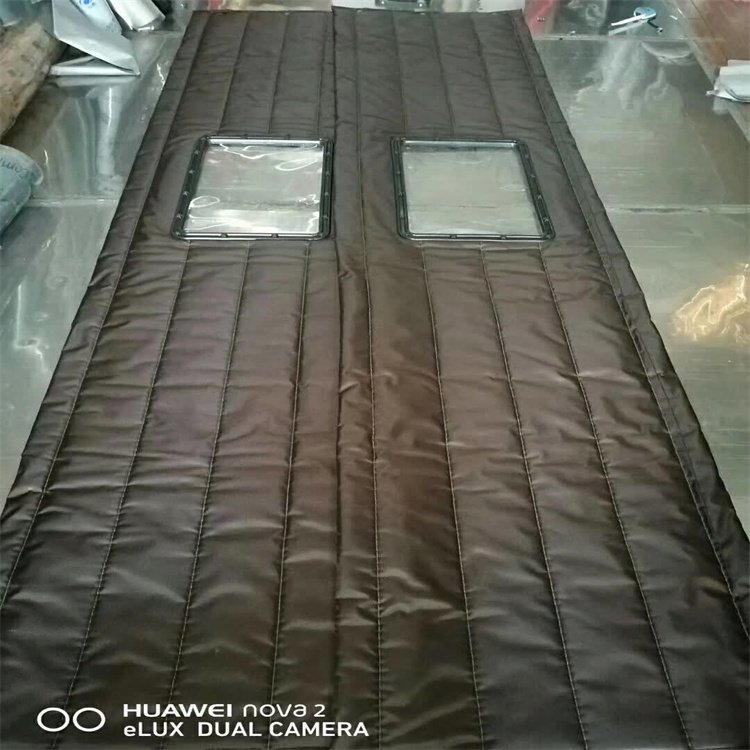 酒吧隔音棉门帘 商场专用皮革棉门 帘 环保帆布加厚款