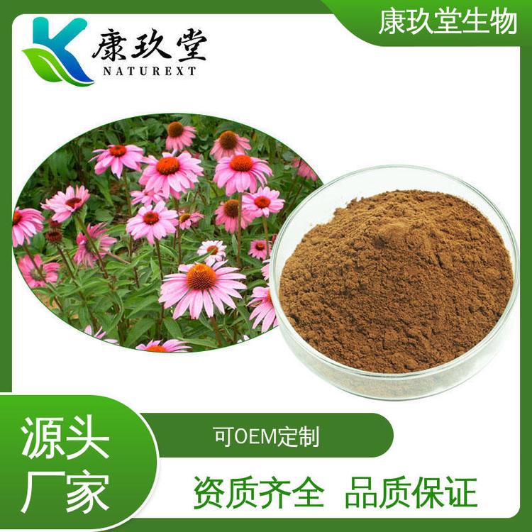 康玖堂 资质齐全 棕黄色粉末 紫锥菊提取物 菊苣酸，绿原酸，咖啡酸