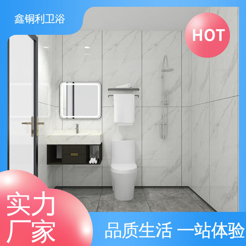 酒店公寓 一体化整体卫浴 干湿分离 防水防潮 鑫铜利厂家