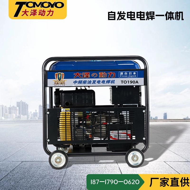 开架式 190安 柴油发电电焊一体机 大泽动力 T0190A-Z 油田、铁路船舶