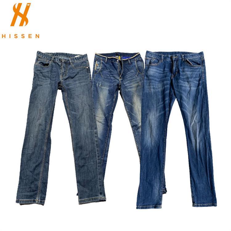 旧衣服潮款跨境二手男士宽松大码牛仔裤second hand jeans pants