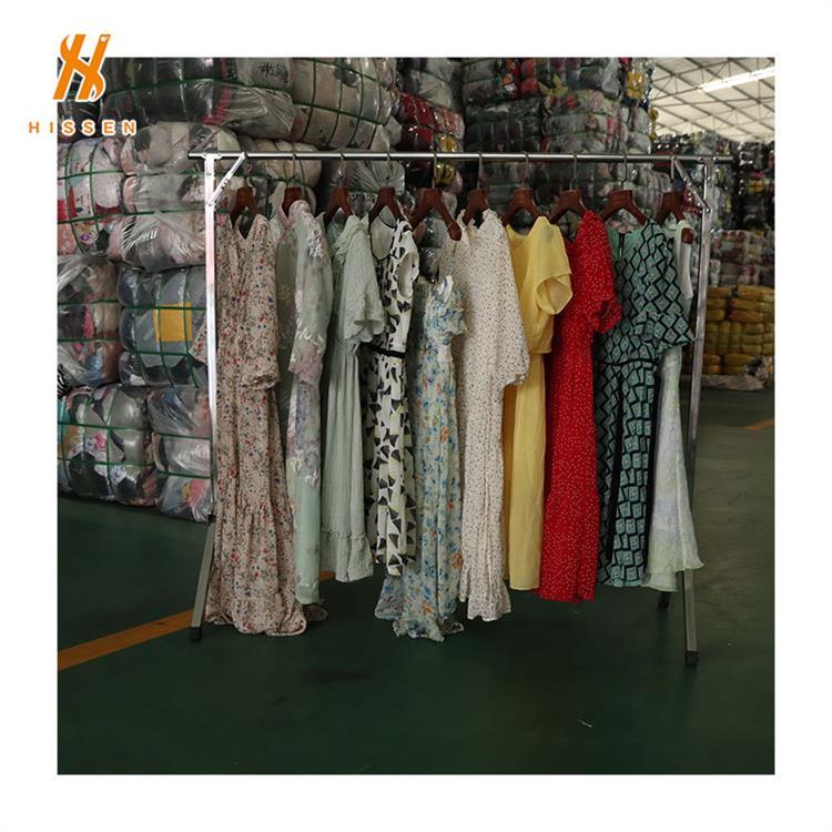 二手衣服旧连衣裙used women dress工厂批发出口利比亚突尼斯