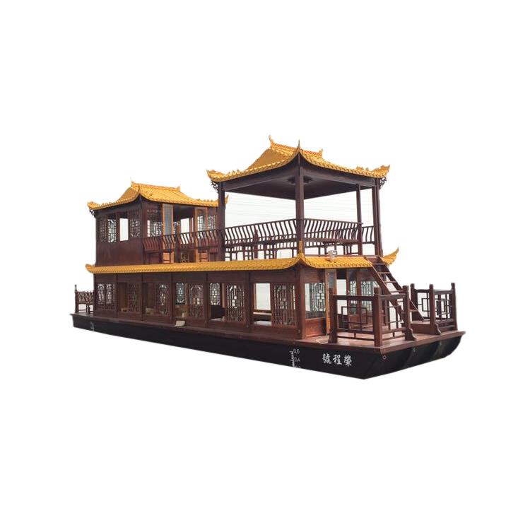厂家定制画舫船电动旅游观光景区接待载客仿古大型双层餐饮船