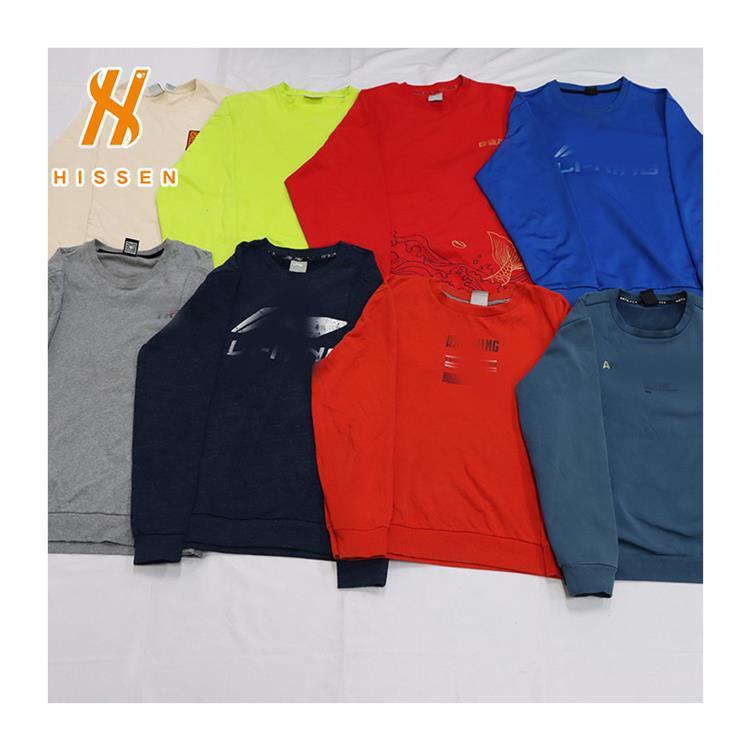 旧衣服外贸厂二手品牌衣服A级品质used branded men hoodies出口
