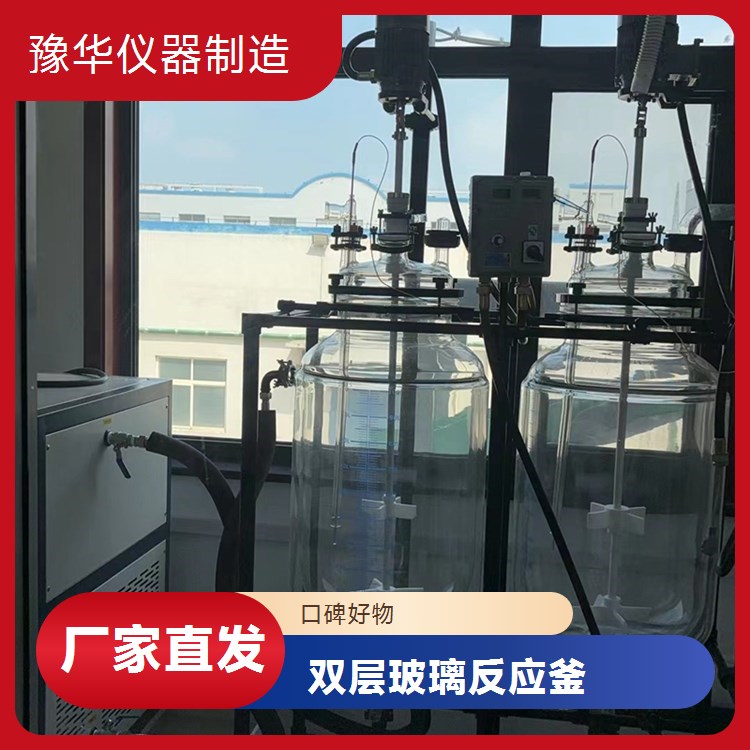 豫华仪器5L双层玻璃反应釜 智能调节 电加热型