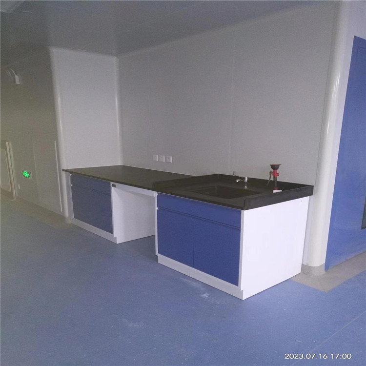 LUMI 理化板台面 耐酸碱医院学校全钢实验台中央边台