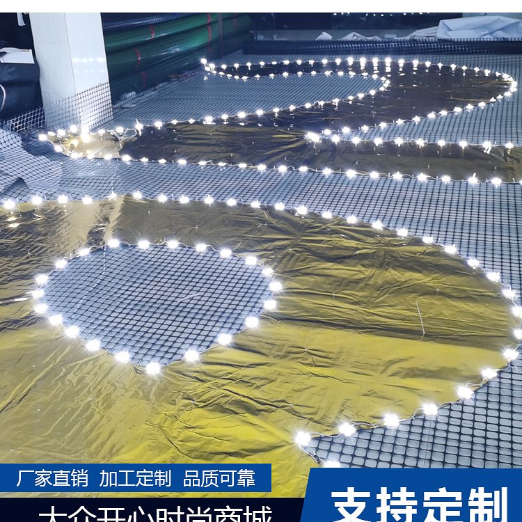 楼盘发光字网格爬架挂网字网灯地产建筑外墙楼体拉网排栅喷绘字厂