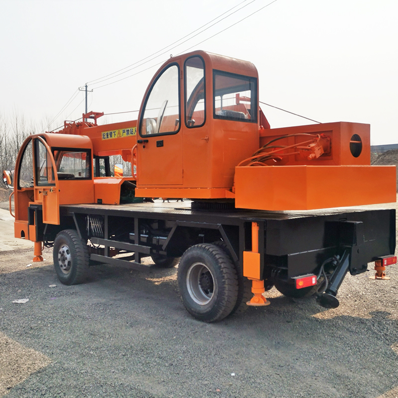 自制吊车 建筑工地用伸缩液压吊机源头工厂出售