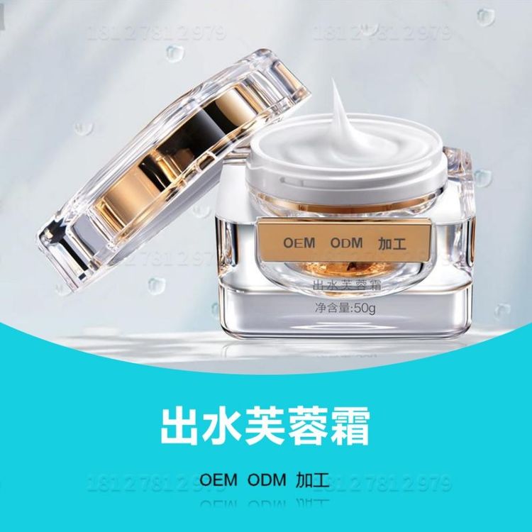 出水芙蓉霜加工清爽无油补水亮肤嫩肤霜OEM