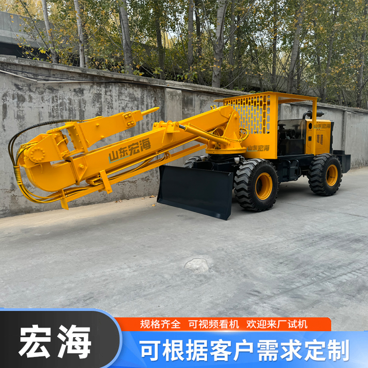 液压撬毛台车 矿山排险隧道清理撬毛设备 浮石清理撬顶机 宏海