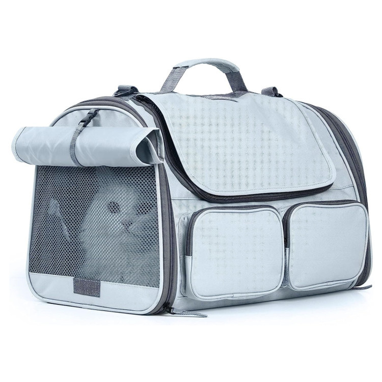 亚马逊新款猫背包背带 带口袋便携式中号宠物旅行手提包