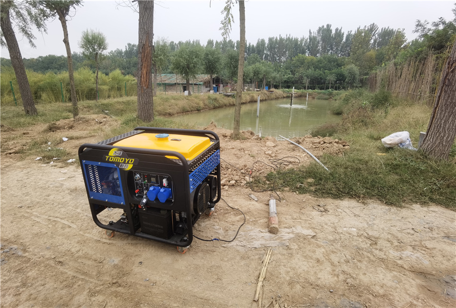 12kw柴油发电机移动款，大泽动力TO16000ETZ，单三相380V，欧鲍