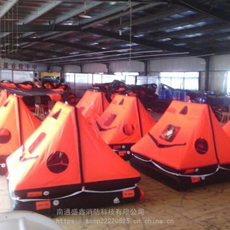 KHY-4船用游艇筏 4~12人船用气胀式游艇筏 小型船舶救生筏