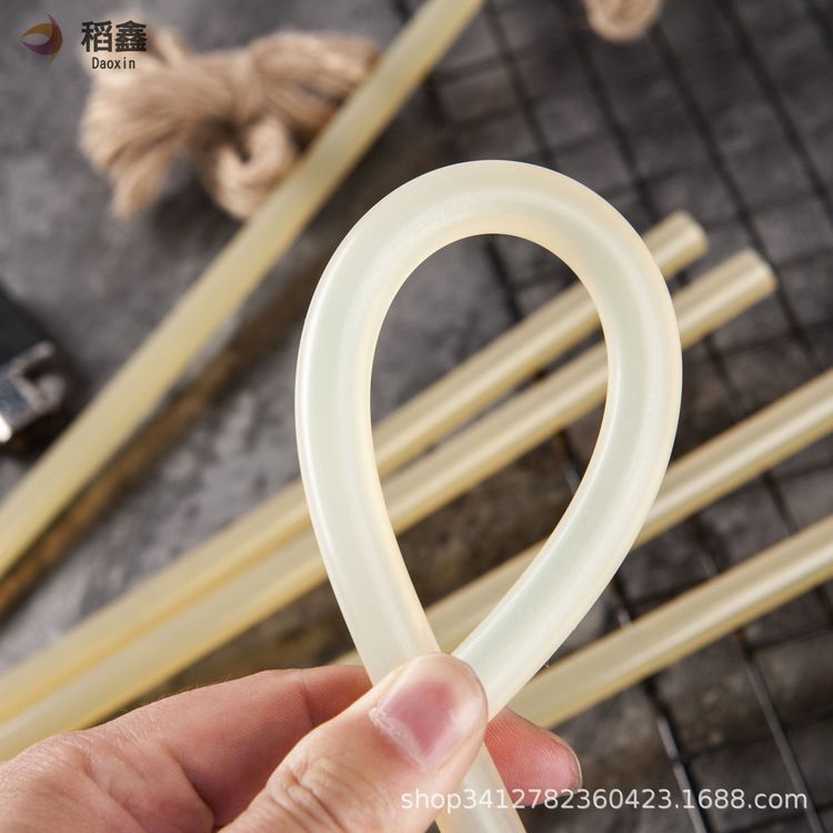 自然固化黄色半透明热熔胶棒 透明热融胶棒 电子元件高粘