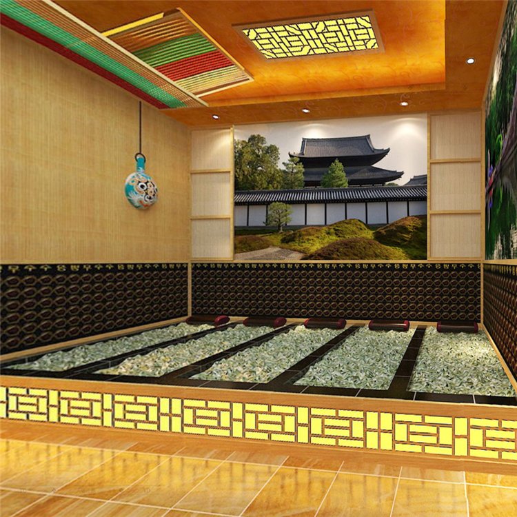 韩式汗蒸房装修一平米 汗蒸馆建造 电气石岩盘浴盐蒸房 天道厂家