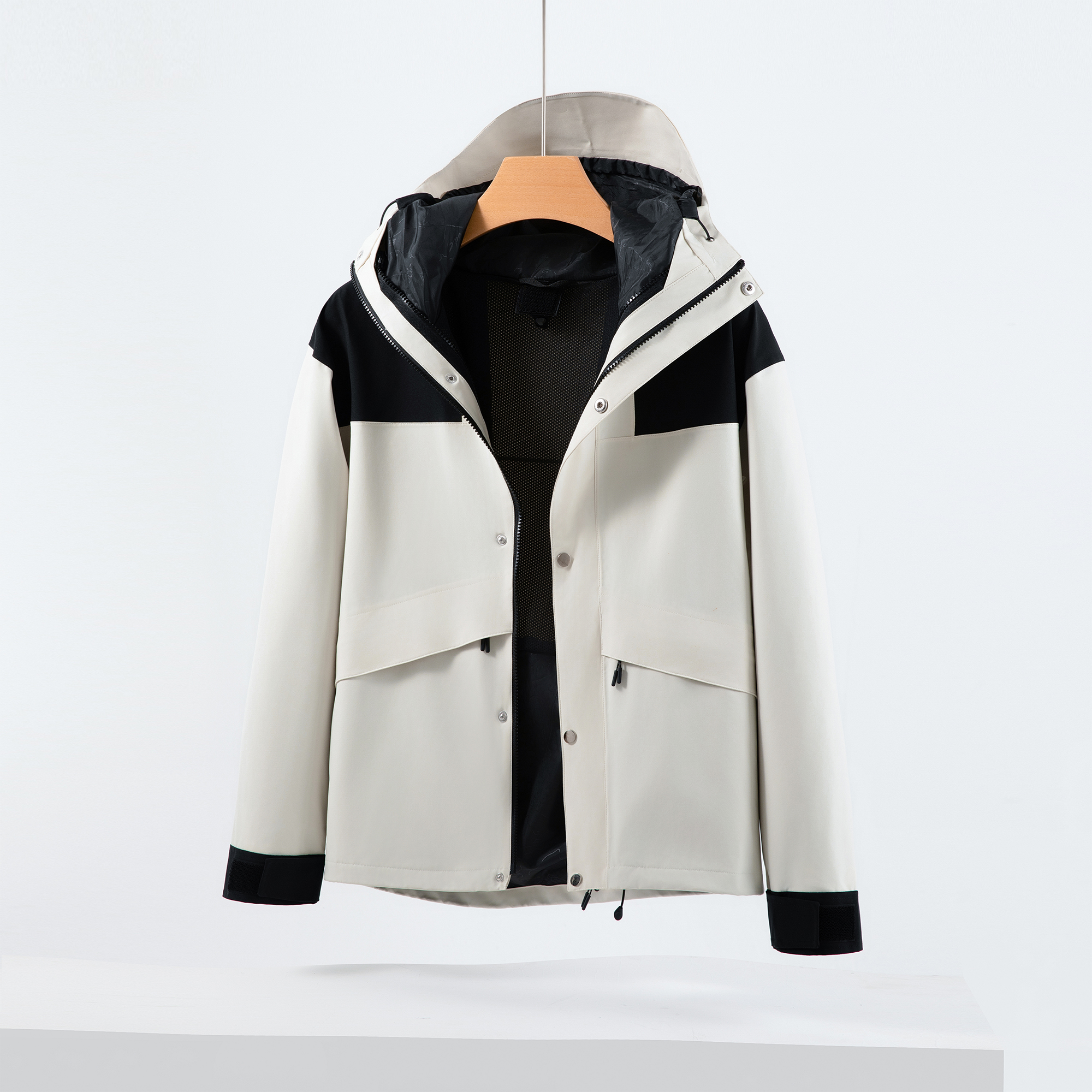 Ag2233 三合一冲锋衣 员工冬季防寒服360克摇拉绒内胆工作服定制