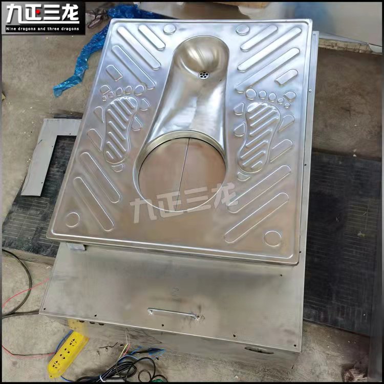 不锈钢生物降解蹲便器 微生物蹲便大小便分离降解厕具