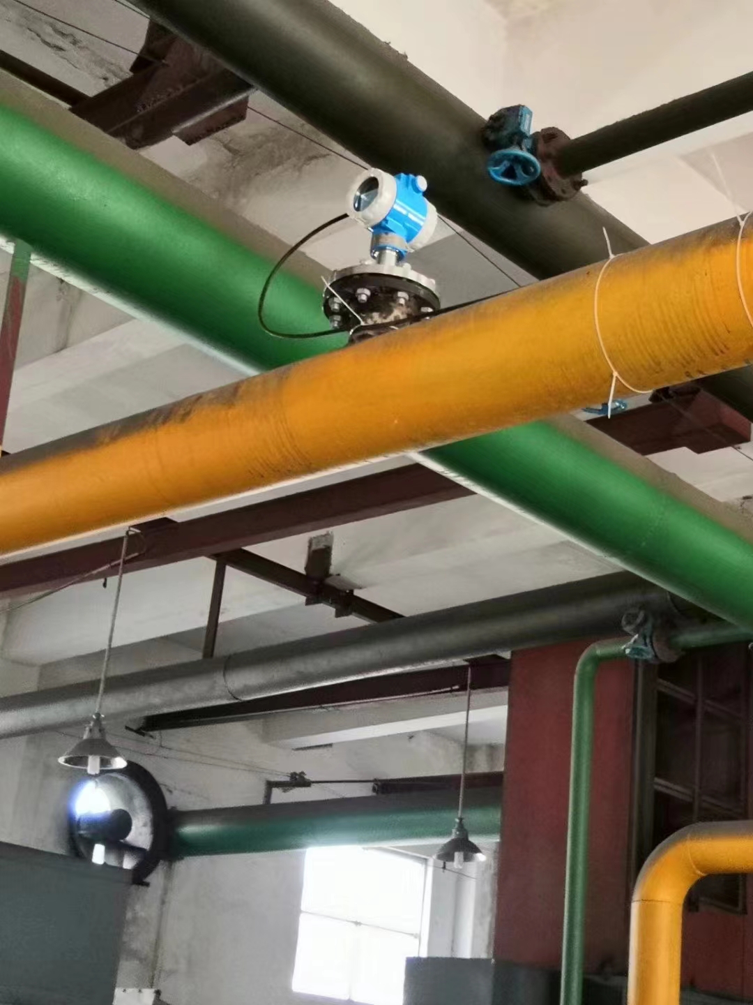 靶式流量计带阀门安装适用大管径钢铁厂焦炉煤气
