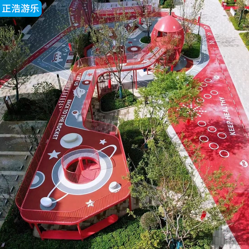 小区主题乐园不锈钢组合滑梯 大型户外儿童拓展游乐设施 非标定制