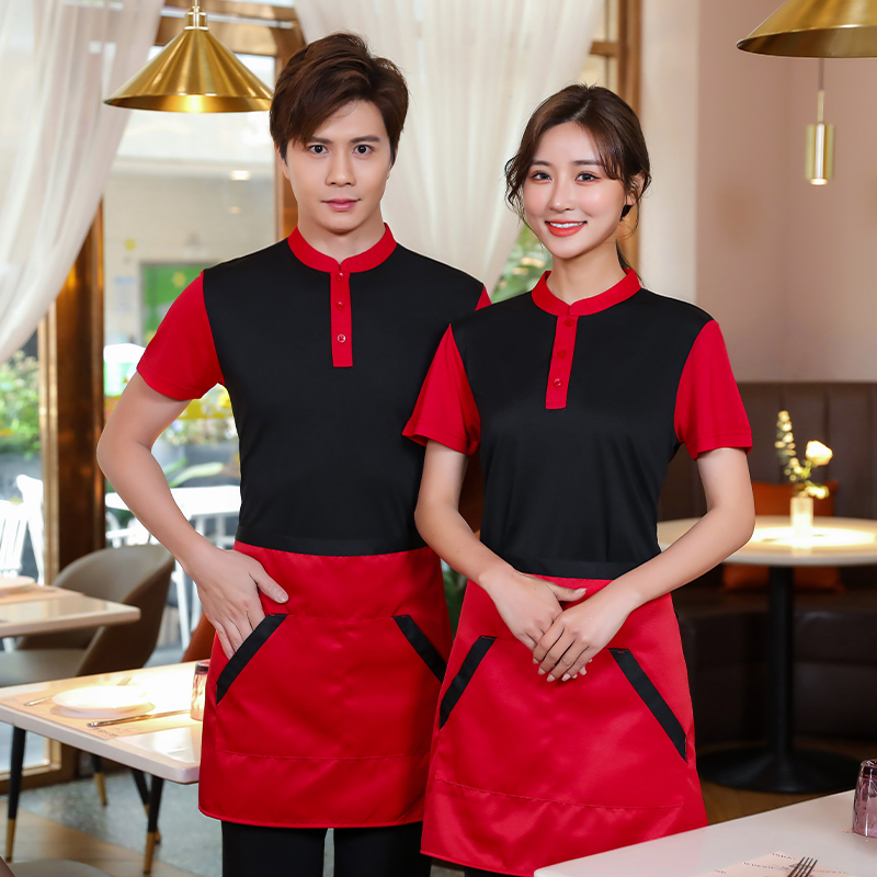 酒店工作服 定做春夏款餐饮咖啡西餐厅制服 祥盛创展
