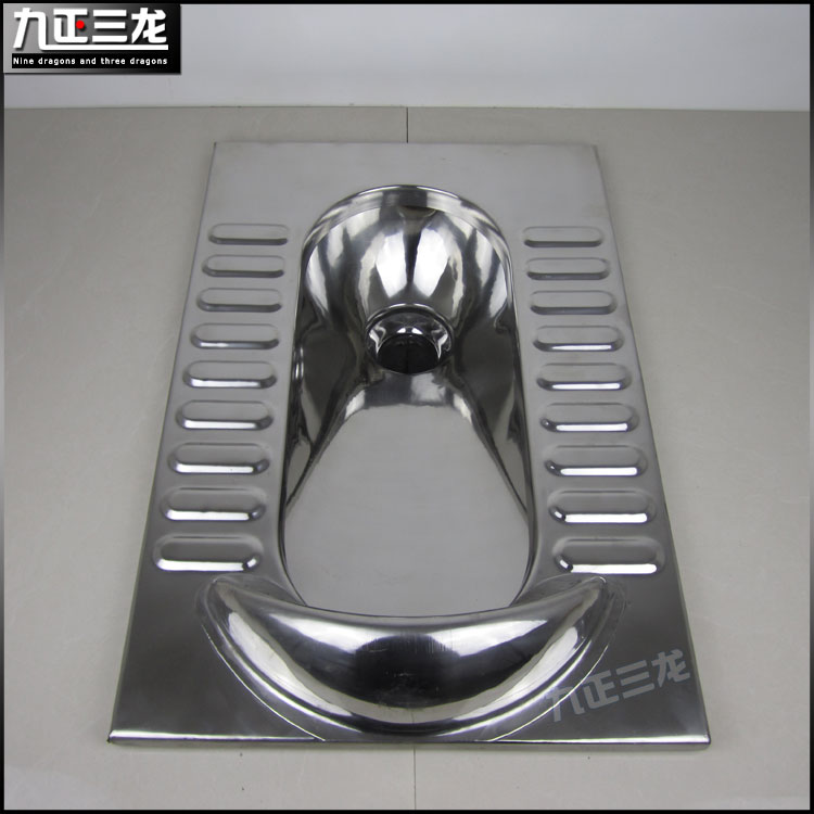 公用款不锈钢厕具景区用水冲蹲便器大前挡款节水防臭大便池