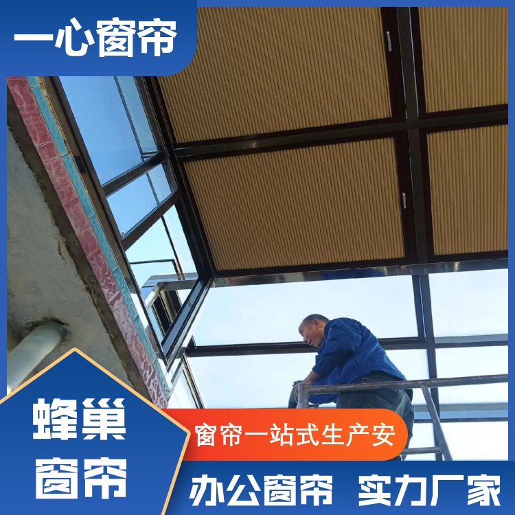 一心建材 蜂巢电动遮阳帘 柔纱帘卷帘 可定制加厚 送货上门 厂家批发