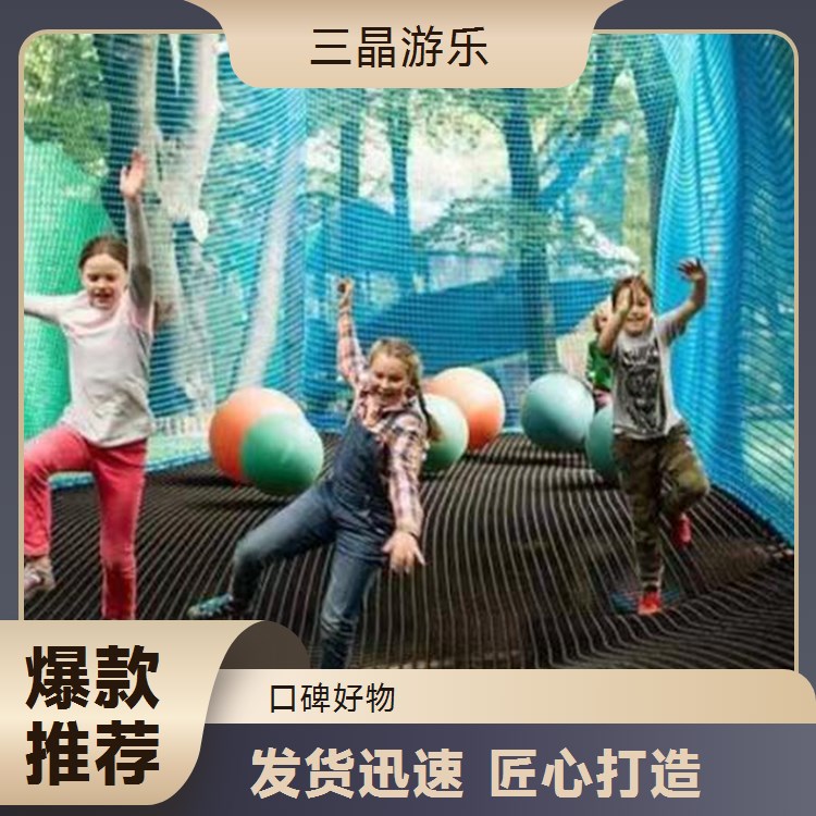 攀爬网新体验 三晶游乐打造 陆地拓展设备厂家直供