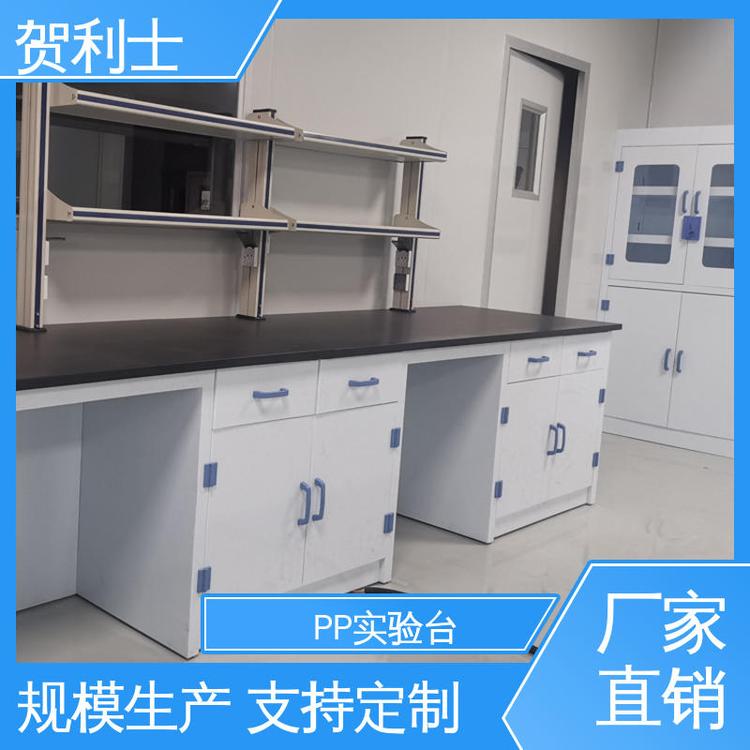 贺利士 耐酸碱实验边台 适用于医疗卫生 PP化学实验台 支持定制