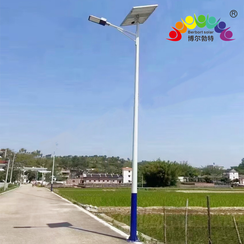 博尔勃特乡村振兴太阳能路灯杆市政道路户外照明led路灯厂家批发