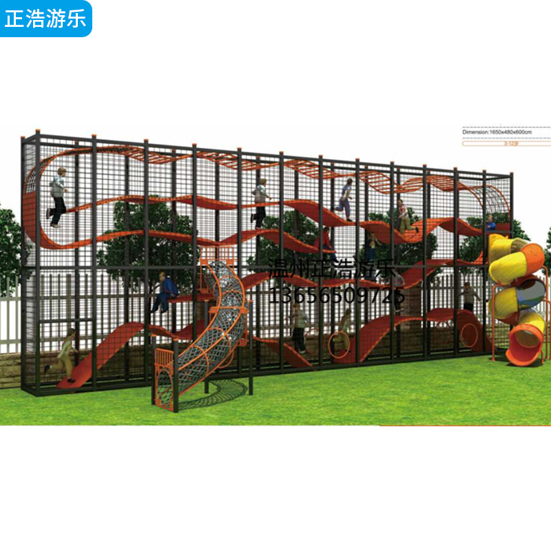 大型儿童立体迷宫游乐设备 景区游乐场呼啦墙厂家定制