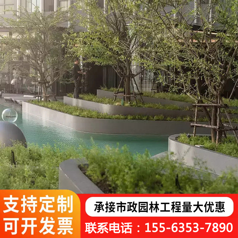 不锈钢种植槽 户外景观花箱 源头工厂 城市美化隔断