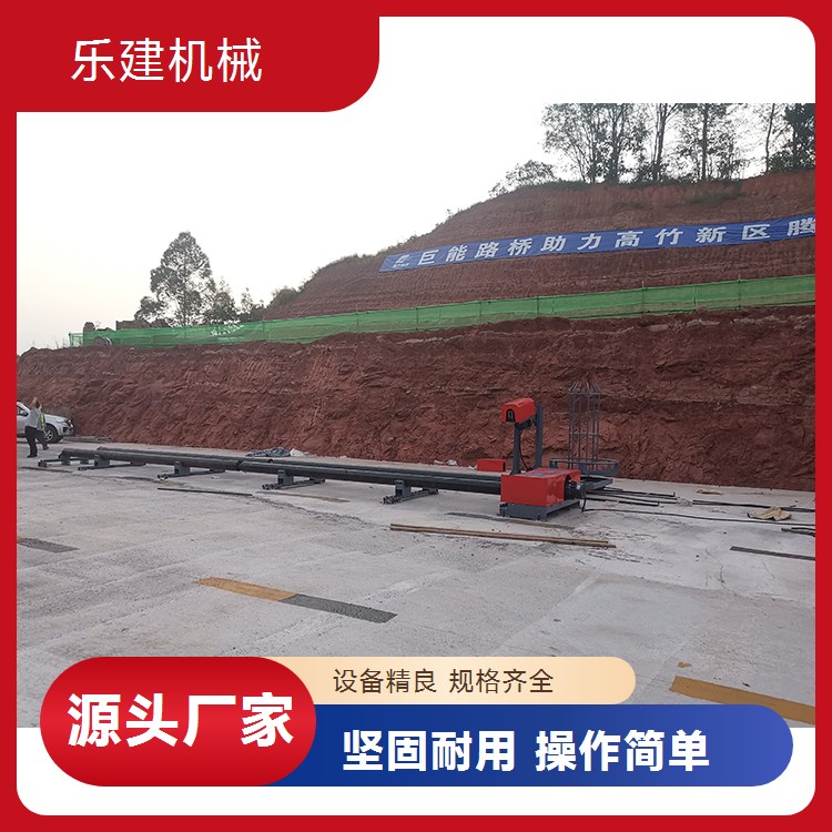 数控钢筋笼滚焊机 运行稳定 全自动单绕筋成笼机 乐建路桥