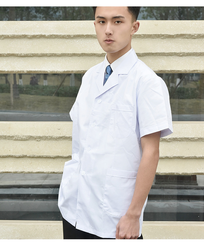 博尔雅男女医生服白大褂上衣长袖半身短袖口腔牙科工作服医师服