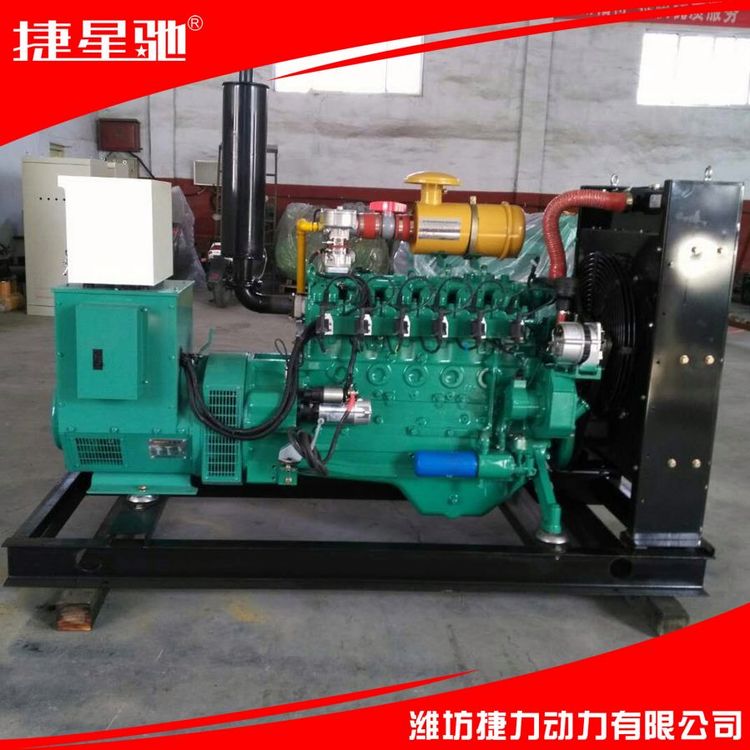 捷力120KW 天然气 沼气发电机组 油田专用 户外施工常备电源 启动方便