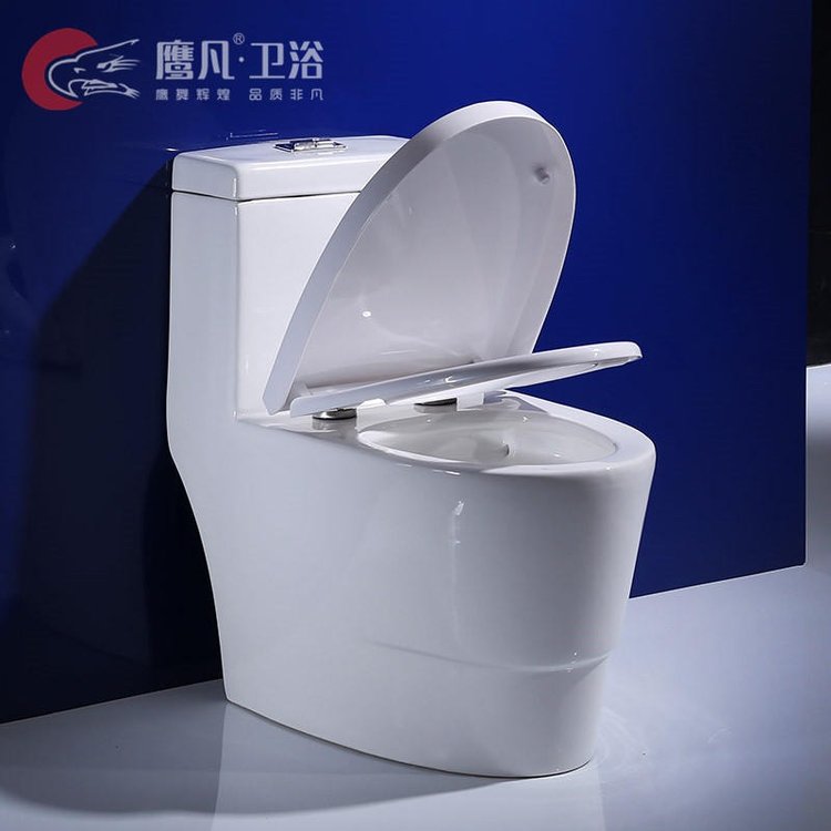 鹰凡卫浴生产厂家马桶坐便器抽水虹吸超炫连体座便器批发大管道