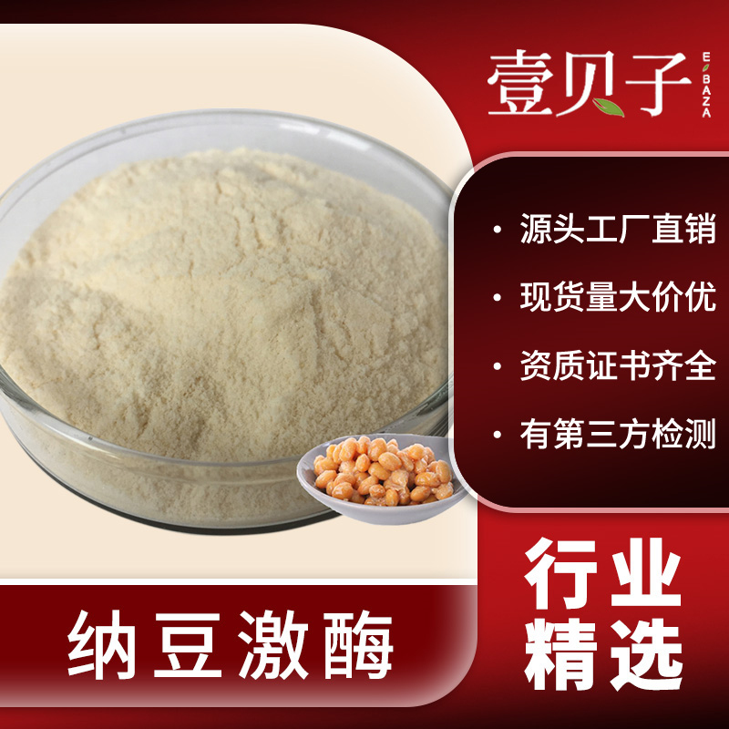 壹贝子源头工厂纳豆提取物纳豆激酶活性3000FU纳豆粉散装现货