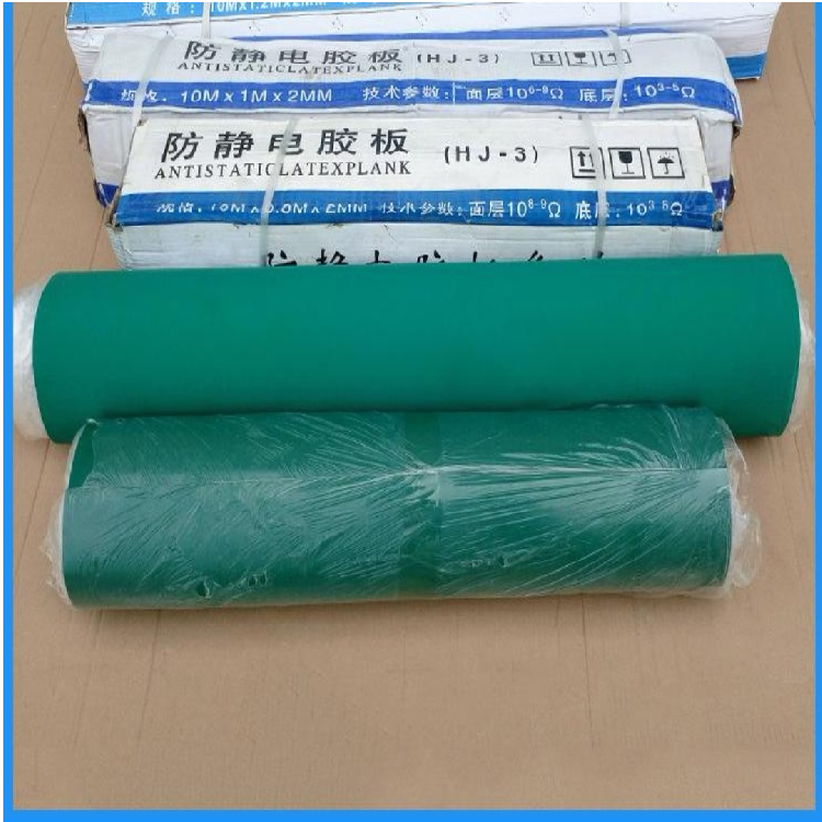 阔海 专用生产 抗静电绝缘橡胶板 绿色胶皮桌垫 PVC透明塑料软板
