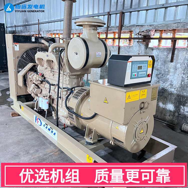 200千瓦康明斯柴油发电机组二手转让 工厂备用电源配利莱森玛电机