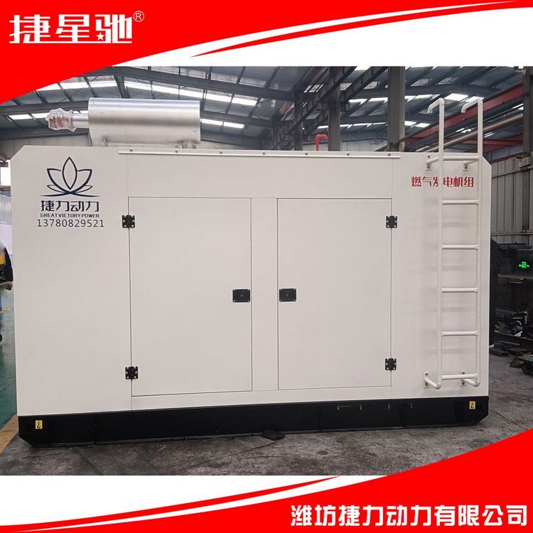 捷力200KW 天然气 沼气 柴油 静音 集装箱 发电机组 拖车 保证质量