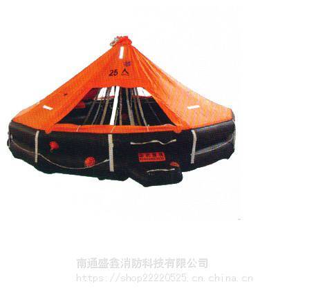 KHD-12人15人可吊式气胀救生筏 抛投式救生筏